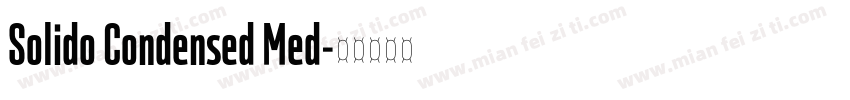 Solido Condensed Med字体转换